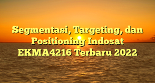 Segmentasi, Targeting, dan Positioning Indosat EKMA4216 Terbaru 2022