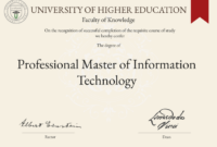 Masters in information technology